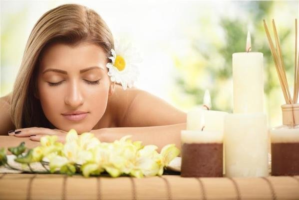 Person receiving a spa treatment